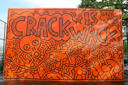 Keith Haring Crack Is Wack Mural